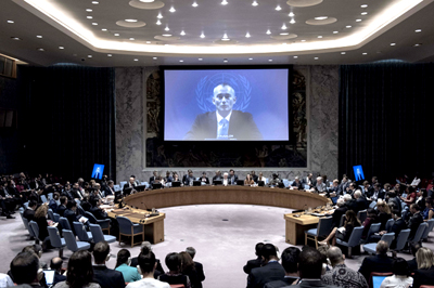 Security Council meeting The situation in the Middle East, including the Palestinian question