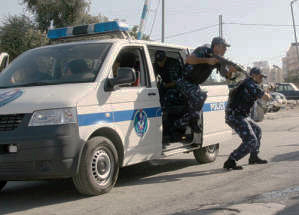 palestinian police shooting
